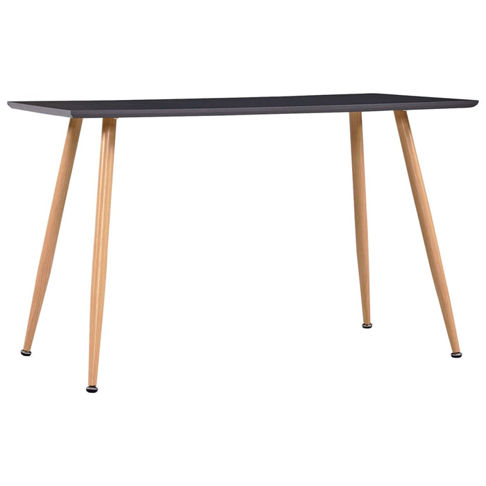 Masă de bucătărie, gri și stejar, 120 x 60 x 74 cm, MDF - WALTI WALTI
