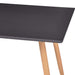 Masă de bucătărie, gri și stejar, 120 x 60 x 74 cm, MDF - WALTI WALTI