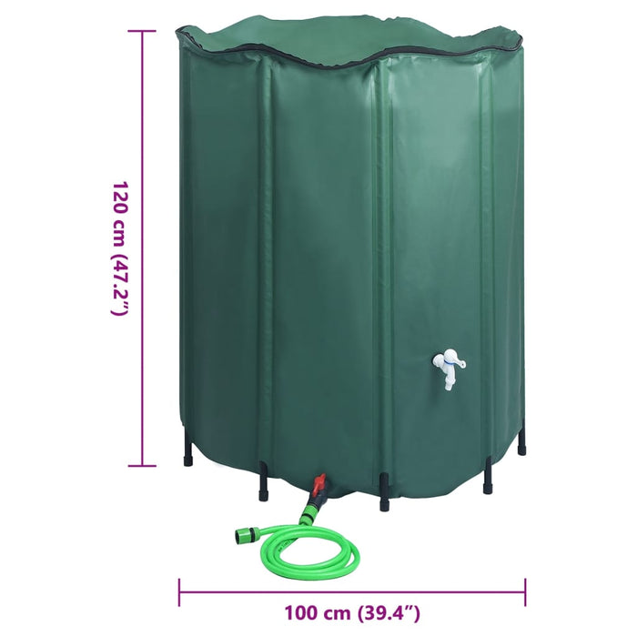 Rezervor de apă de ploaie rabatabil cu cep, 1000 L - WALTI WALTI