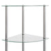 Raft cu 6 niveluri transparent, 30x30x160 cm, sticlă securizată - WALTI WALTI