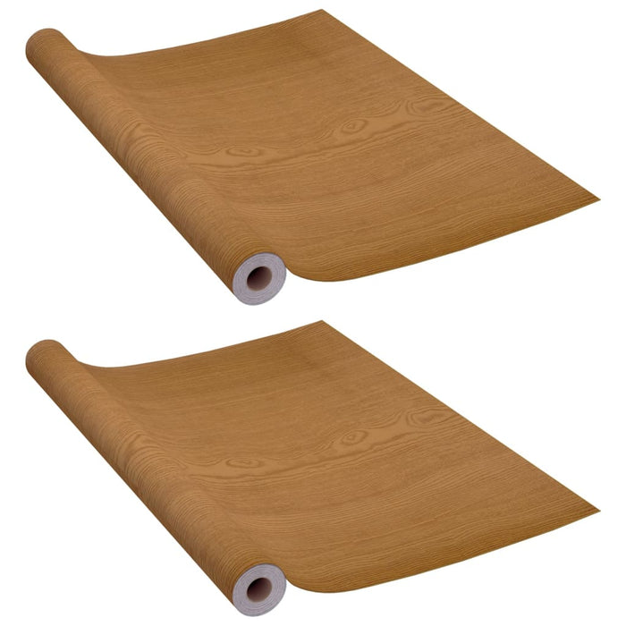 Folii de ușă autoadezive, 2 buc, stejar deschis, 210x90 cm, PVC - WALTI WALTI