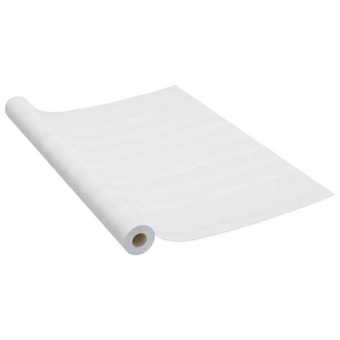 Folie de mobilier autoadezivă, lemn alb, 500 x 90 cm, PVC - WALTI WALTI