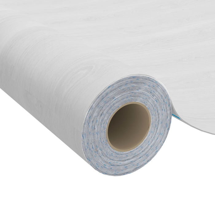 Folie de mobilier autoadezivă, lemn alb, 500 x 90 cm, PVC - WALTI WALTI