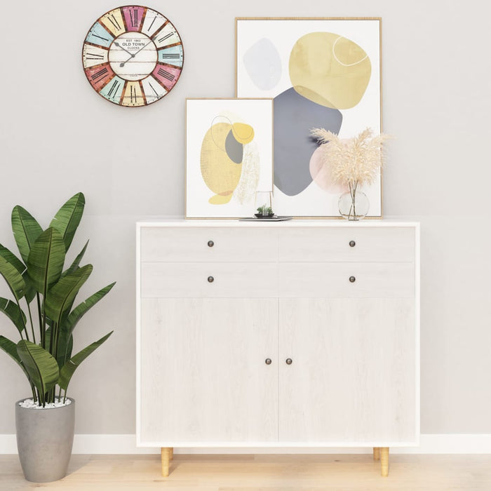 Folie de mobilier autoadezivă, lemn alb, 500 x 90 cm, PVC - WALTI WALTI
