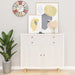 Folie de mobilier autoadezivă, lemn alb, 500 x 90 cm, PVC - WALTI WALTI