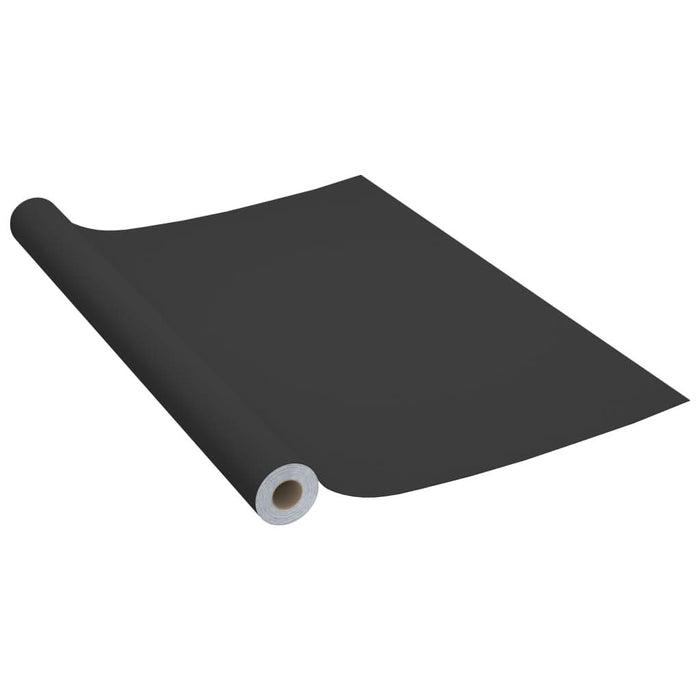 Folie de mobilier autoadezivă, negru, 500 x 90 cm, PVC - WALTI WALTI