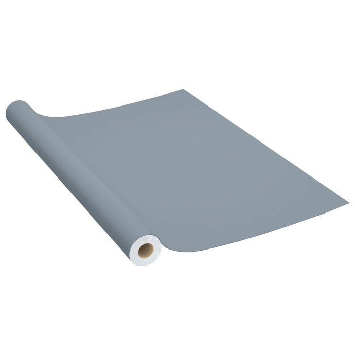 Folie de mobilier autoadezivă, gri, 500 x 90 cm, PVC - WALTI WALTI