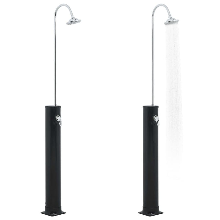 Duș solar, negru, 214 cm, 20 L - WALTI WALTI