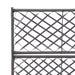 Strat înălțat spalier 2 ghivece negru 58x30x107 cm poliratan - WALTI WALTI