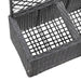 Strat înălțat spalier 2 ghivece negru 58x30x107 cm poliratan - WALTI WALTI