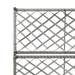 Strat înălțat spalier 2 ghivece, gri, 58x30x107 cm, poliratan - WALTI WALTI