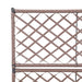 Strat înălțat spalier cu 2 ghivece maro 58x30x107 cm poliratan - WALTI WALTI