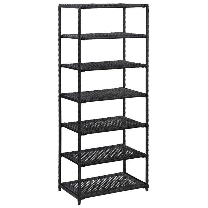 Pantofar, negru, 50x30x120 cm, poliratan - WALTI WALTI
