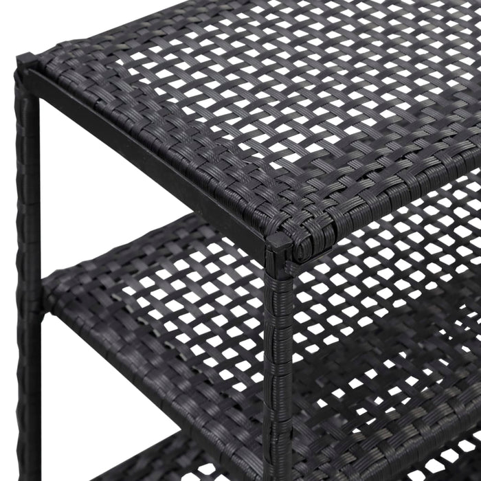 Pantofar, negru, 50x30x120 cm, poliratan - WALTI WALTI
