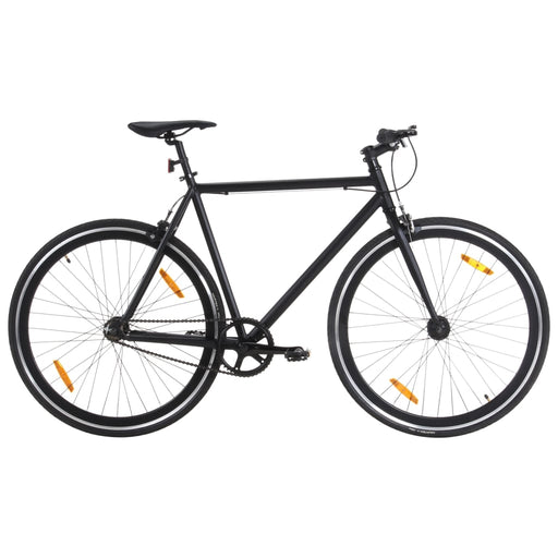 Bicicletă cu angrenaj fix, negru, 700c, 55 cm - WALTI WALTI