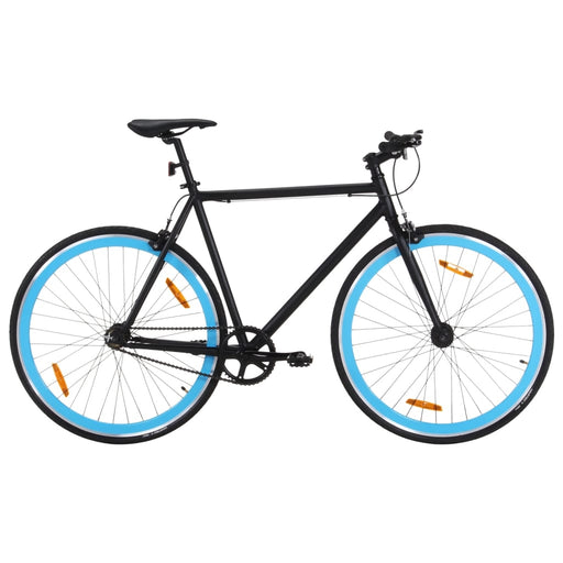 Bicicletă cu angrenaj fix, negru și albastru, 700c, 51 cm - WALTI WALTI