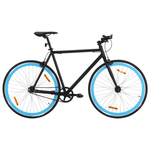 Bicicletă cu angrenaj fix, negru și albastru, 700c, 59 cm - WALTI WALTI