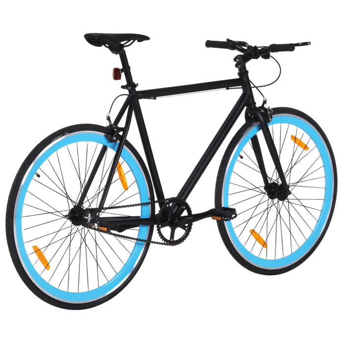 Bicicletă cu angrenaj fix, negru și albastru, 700c, 59 cm - WALTI WALTI