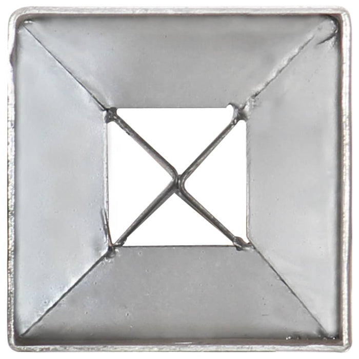 Țăruși de sol, 6 buc., argintiu, 7x7x90 cm, oțel galvanizat - WALTI WALTI
