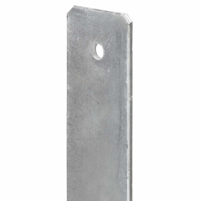 Ancore de gard, 6 buc., argintiu, 12x6x60 cm, oțel galvanizat WALTI