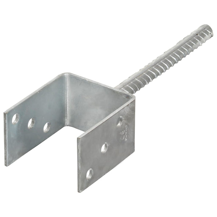 Ancore de gard, 6 buc., argintiu, 8x6x30 cm, oțel galvanizat WALTI