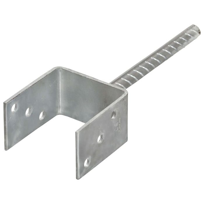 Ancore de gard, 6 buc., argintiu, 9x6x30 cm, oțel galvanizat WALTI