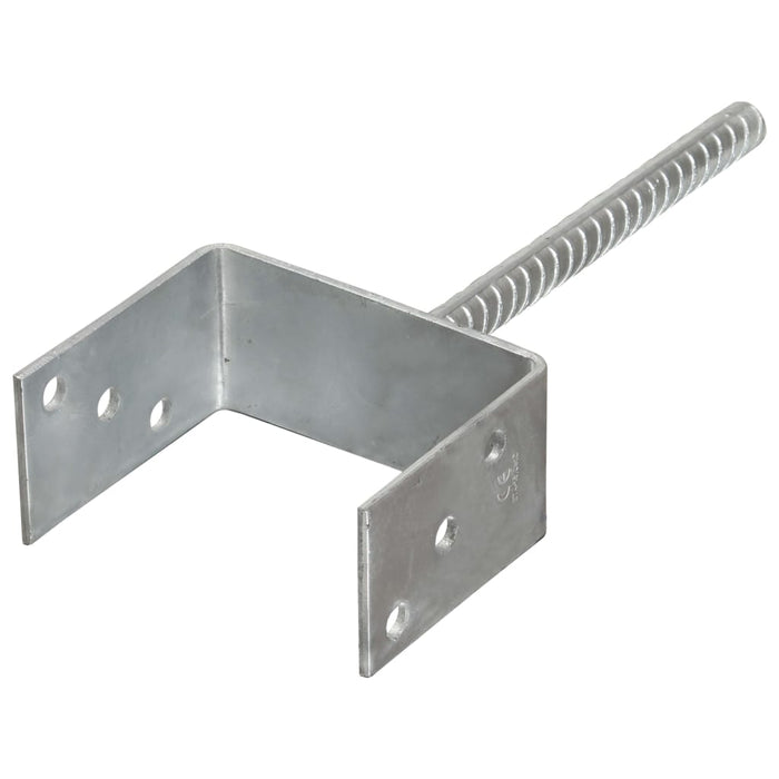 Ancore de gard, 6 buc., argintiu, 12x6x30 cm, oțel galvanizat WALTI