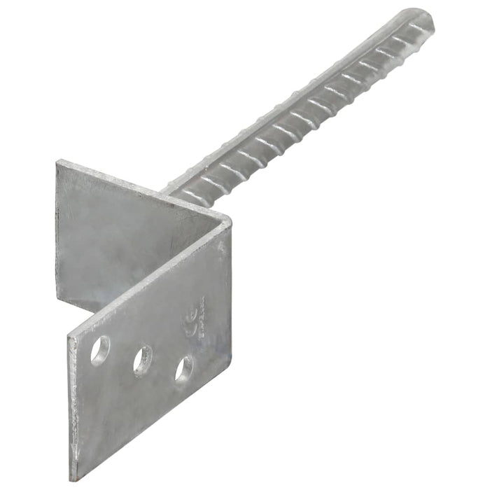 Ancore de gard, 6 buc., argintiu, 8x6x30 cm, oțel galvanizat - WALTI WALTI