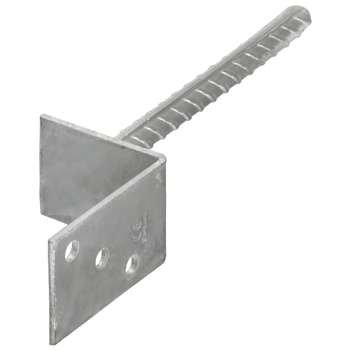 Ancore de gard, 12 buc., argintiu, 8x6x30 cm, oțel galvanizat - WALTI WALTI