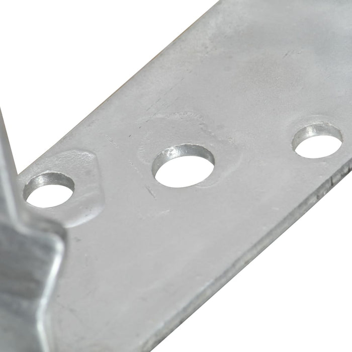Ancore de gard, 6 buc., argintiu, 10x6x15 cm, oțel galvanizat - WALTI WALTI