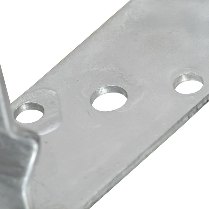 Ancore de gard, 12 buc., argintii, 10x6x15 cm, oțel galvanizat WALTI