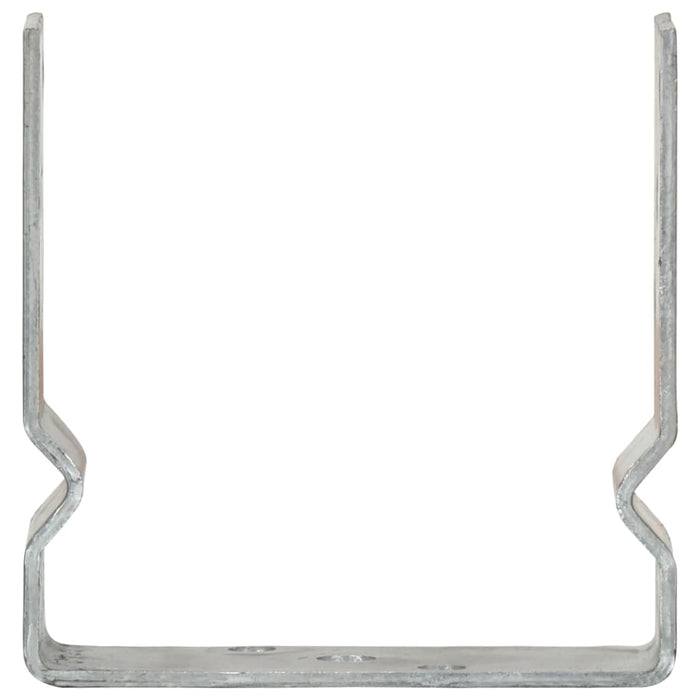 Ancore de gard, 2 buc., argintiu, 14x6x15 cm, oțel galvanizat WALTI