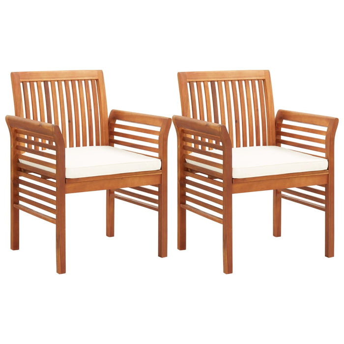 Set mobilier de exterior cu perne 3 piese, lemn masiv de acacia - WALTI WALTI