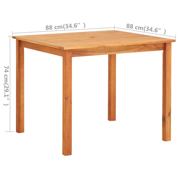 Set mobilier de exterior cu perne 3 piese, lemn masiv de acacia - WALTI WALTI