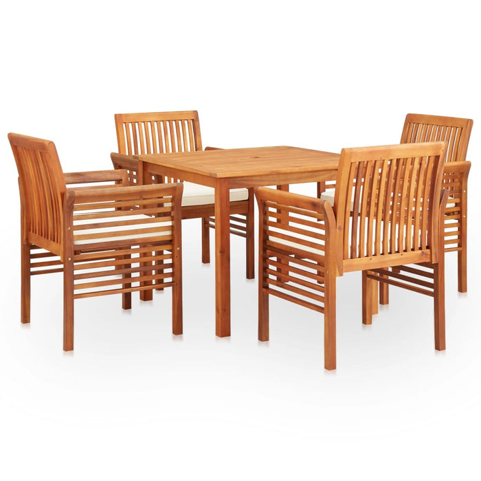 Set mobilier de exterior cu perne 5 piese lemn masiv de acacia WALTI