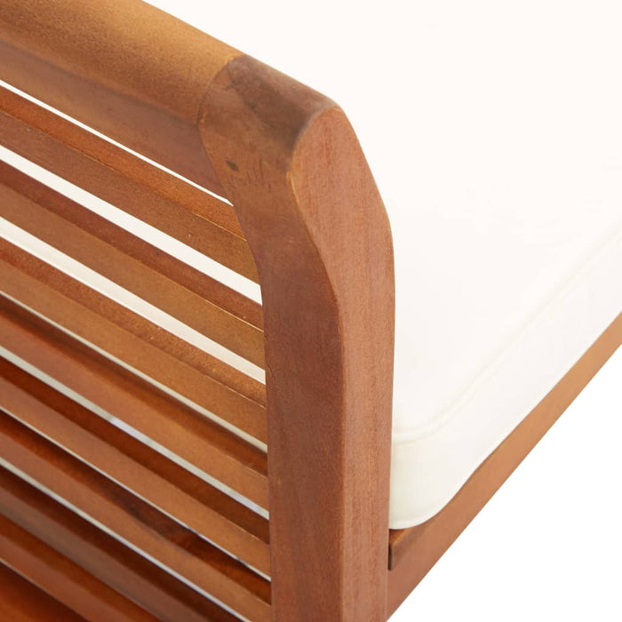 Set mobilier de exterior cu perne 5 piese lemn masiv de acacia WALTI