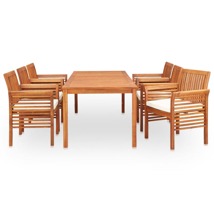 Set mobilier de exterior cu perne 7 piese lemn masiv de acacia WALTI