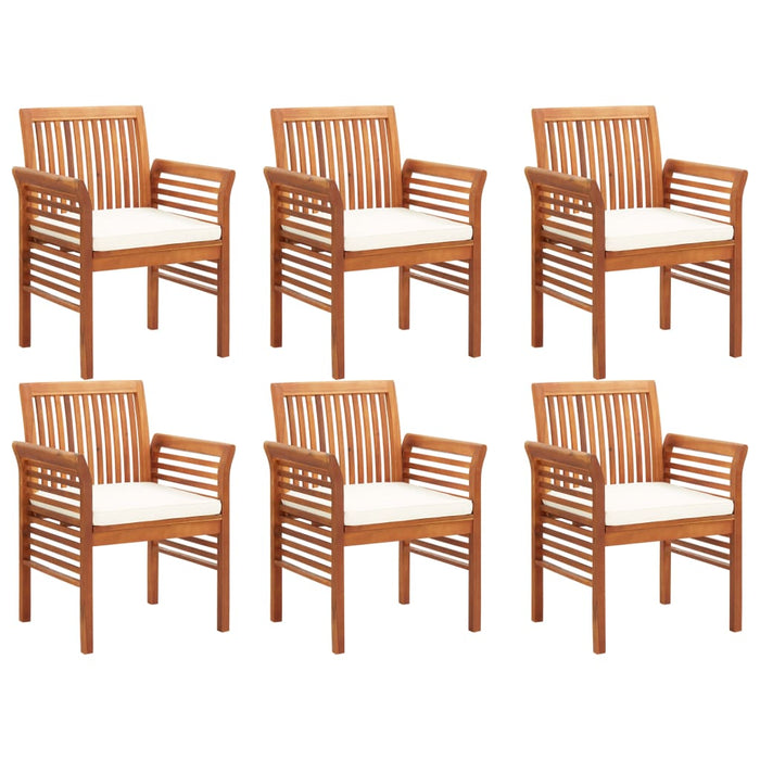 Set mobilier de exterior cu perne 7 piese lemn masiv de acacia WALTI