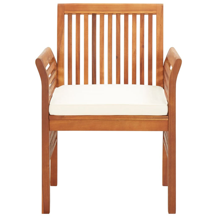 Set mobilier de exterior cu perne 7 piese lemn masiv de acacia WALTI
