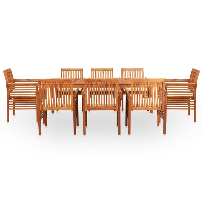 Set mobilier de exterior cu perne 9 piese lemn masiv de acacia WALTI