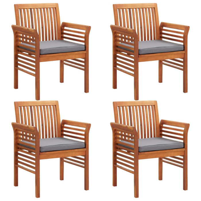 Set mobilier de exterior cu perne 5 piese, lemn masiv de acacia WALTI