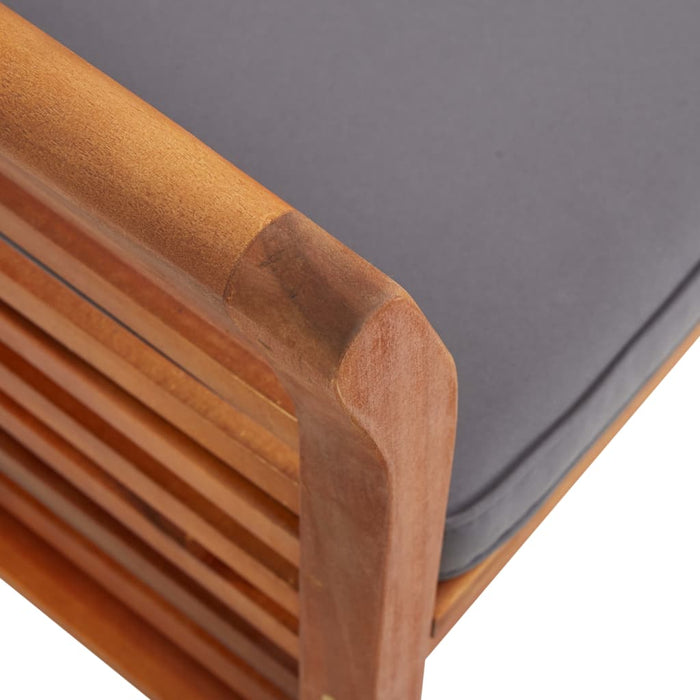 Set mobilier de exterior cu perne 7 piese, lemn masiv de acacia WALTI