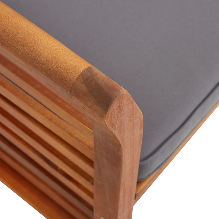 Set mobilier de exterior cu perne 9 piese, lemn masiv de acacia WALTI