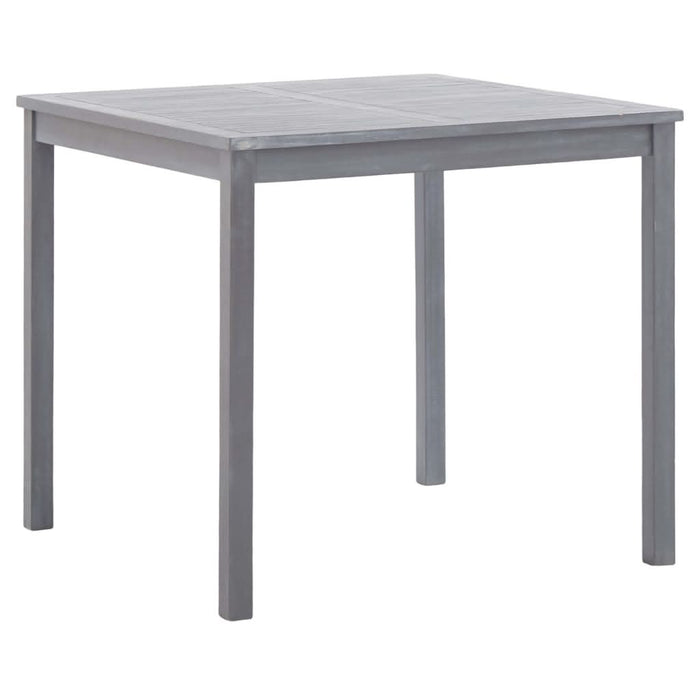 Set mobilier de grădină, 5 piese, gri, lemn masiv de acacia - WALTI WALTI