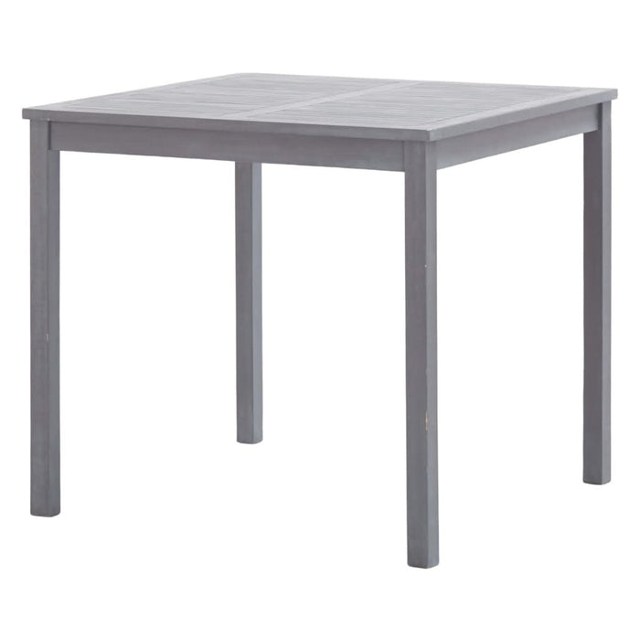Set mobilier de grădină, 5 piese, gri, lemn masiv de acacia - WALTI WALTI
