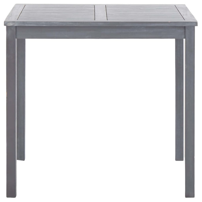 Set mobilier de grădină, 5 piese, gri, lemn masiv de acacia - WALTI WALTI