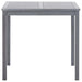 Set mobilier de grădină, 5 piese, gri, lemn masiv de acacia - WALTI WALTI