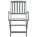 Set mobilier de grădină, 5 piese, gri, lemn masiv de acacia - WALTI WALTI