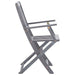 Set mobilier de grădină, 5 piese, gri, lemn masiv de acacia - WALTI WALTI