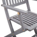 Set mobilier de grădină, 5 piese, gri, lemn masiv de acacia - WALTI WALTI